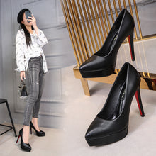 Load image into Gallery viewer, High heels stiletto single shoes women
