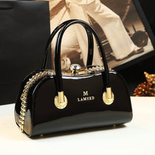 Load image into Gallery viewer, Black Gold Clutch Purse Bag