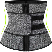 Load image into Gallery viewer, Tummy Sweat Shapewear Bodysuits Women Waist Trainer Slimming 2-3 Belts Workout Shaper Corset