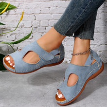 Load image into Gallery viewer, Casual Sandals Summer Shoes For Women Low Heels Velcro Shoes