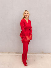 Load image into Gallery viewer, Stress-Free Scarlet Jumpsuit