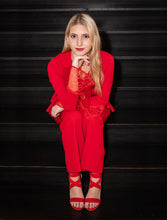 Load image into Gallery viewer, Stress-Free Scarlet Jumpsuit