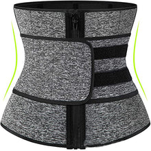 Load image into Gallery viewer, Tummy Sweat Shapewear Bodysuits Women Waist Trainer Slimming 2-3 Belts Workout Shaper Corset
