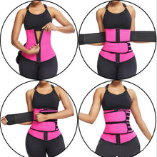 Load image into Gallery viewer, Tummy Sweat Shapewear Bodysuits Women Waist Trainer Slimming 2-3 Belts Workout Shaper Corset
