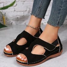 Load image into Gallery viewer, Casual Sandals Summer Shoes For Women Low Heels Velcro Shoes
