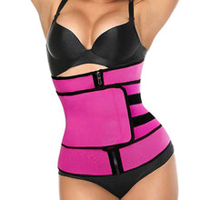 Load image into Gallery viewer, Tummy Sweat Shapewear Bodysuits Women Waist Trainer Slimming 2-3 Belts Workout Shaper Corset
