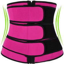 Load image into Gallery viewer, Tummy Sweat Shapewear Bodysuits Women Waist Trainer Slimming 2-3 Belts Workout Shaper Corset
