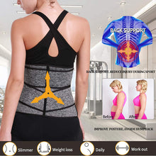 Load image into Gallery viewer, Tummy Sweat Shapewear Bodysuits Women Waist Trainer Slimming 2-3 Belts Workout Shaper Corset
